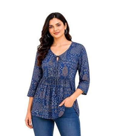 Women's Pure Cotton Printed Top
