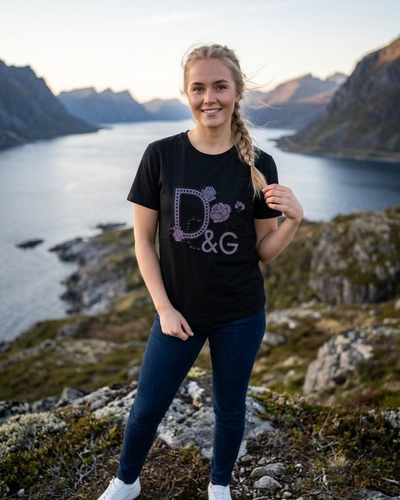 Black Graphic Casual T-Shirt